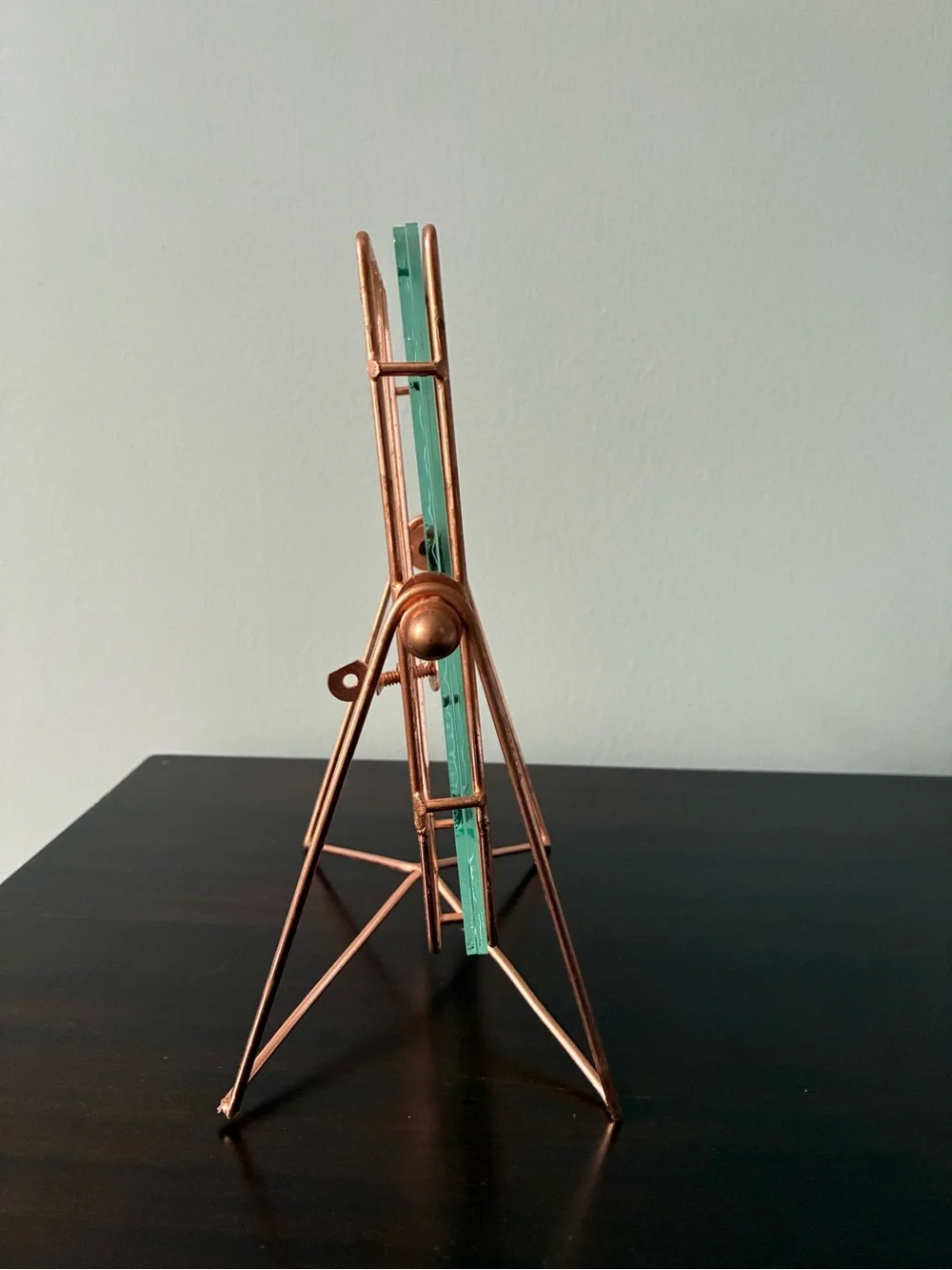 Rustic Copper Tone Metal Photo Frame Stand